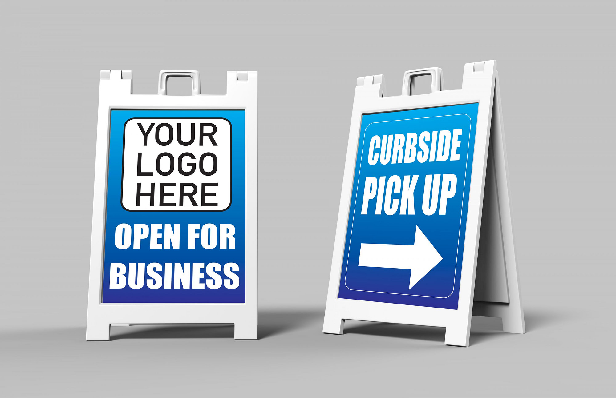Signage Landing Page 2 a frame displays for social distancing copy scaled